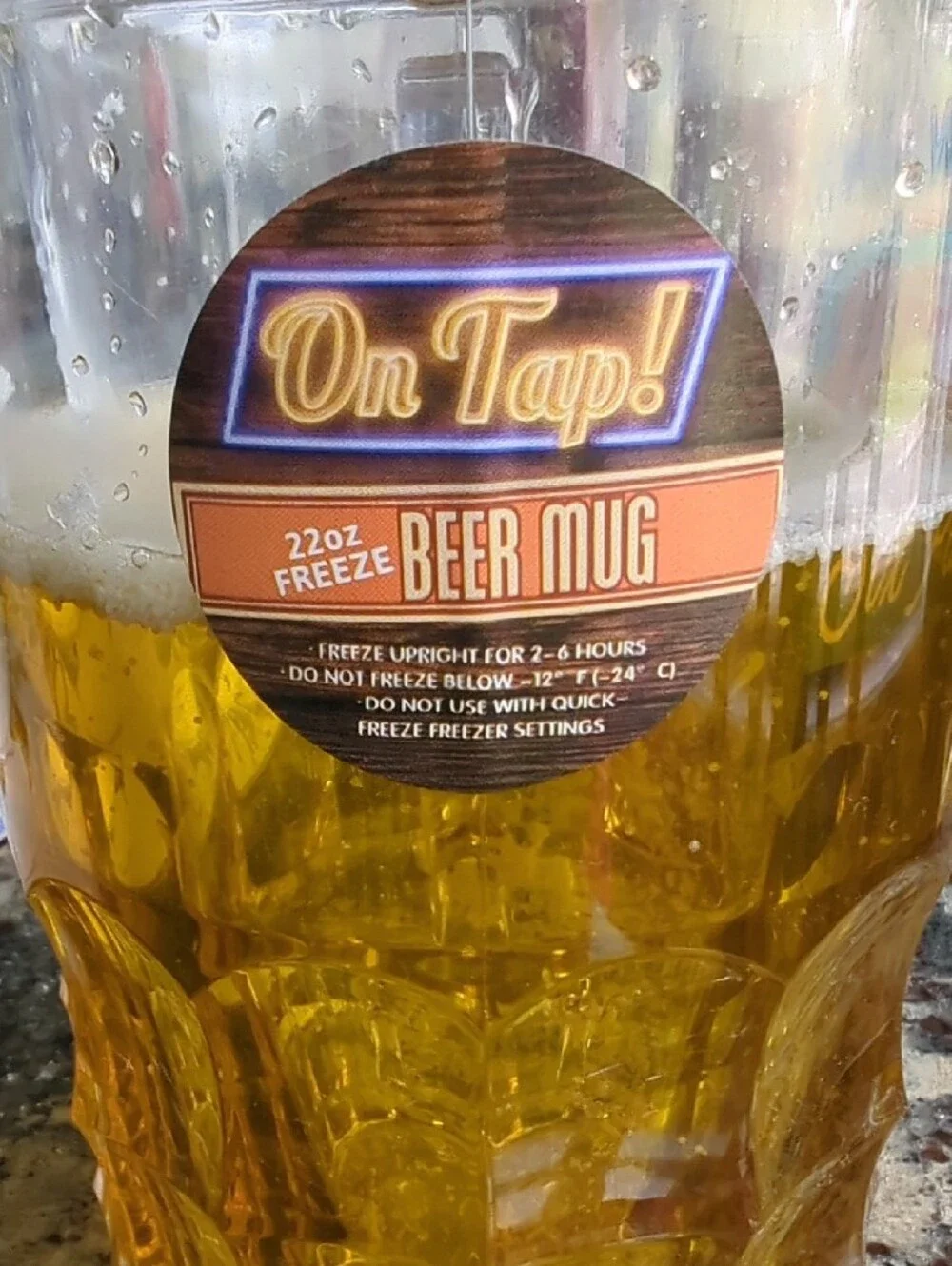 Beer Mug with Amber Accent - Home Party Glass